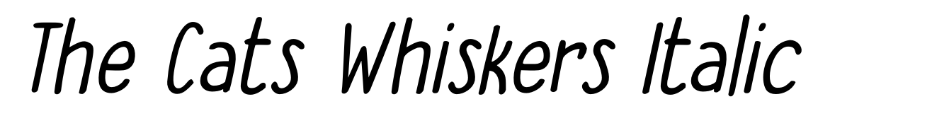 The Cats Whiskers Italic